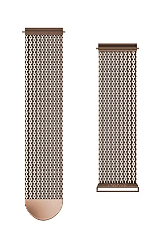 Armband Rosegold [Milanaise Mesh 22 mm] [Edelstahl] Herren & Damen – kompatibel mit Gear, Galaxy, Garmin Fenix, Huawei GT, Xiaomi, TicWatch und klassischen Uhren von Candore