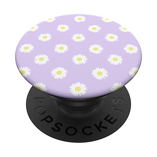 Gänseblümchen, Lavendel, Pastellfarben, ästhetisch, niedliche Gänseblümchen, Lila PopSockets mit austauschbarem PopGrip von Candy Moon Design