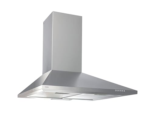 Candy CCE116/1X Dunstabzugshaube/Wandhaube/Pyramidenform/Breite 60cm / mechanische Bedienung/Edelstahl, 60x48x9,4 von Candy
