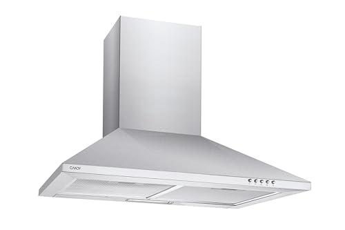 Candy CCE117/1X - Teleskophaube - Breite 70 cm - Abzug 305 m³/h - Klasse C - 56 dBA - Farbe Edelstahl von Candy