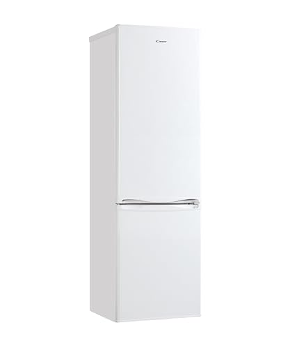 Candy CCG1S 518EW Kombi-Kühlschrank, Breite 55 cm, Höhe 1,80 m, 252 l, statische Technologie, Gemüseschublade, mechanische Temperaturregelung, LED-Beleuchtung, Wendetür, 41 dB, Weiß von Candy