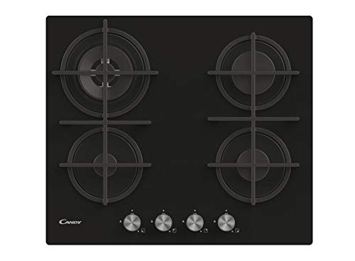 Candy CVG6BR4WPB Gaskochplatte 60 cm aus gehärtetem Glas, 4-flammig, Einbaugrill, Grillroste aus Gusseisen, Wok-Brenner, Sicherheitsventil, LPG und Methan, 60 x 51 x 50 cm, Schwarz Candy CVG6BR4WPB Gaskochplatte 60 cm aus gehärtetem Glas, 4-flammig, Einbaugrill, Grillroste aus Gusseisen, Wok-Brenner, Sicherheitsventil, LPG und Methan, 60 x 51 x 50 cm, Schwarz von Candy