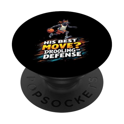 Lustiges Basketball-Geschenk für Cane Corso Hundeliebhaber PopSockets Klebender PopGrip von Cane Corso Fun Designs
