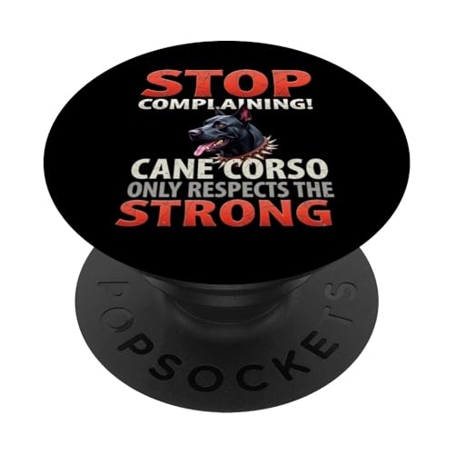 Lustiges Geschenk für Hundebesitzer von Cane Corso PopSockets Klebender PopGrip von Cane Corso Fun Designs