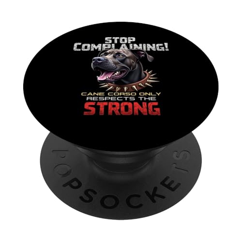 Lustiges Geschenk für Hundebesitzer von Cane Corso PopSockets Klebender PopGrip von Cane Corso Fun Designs