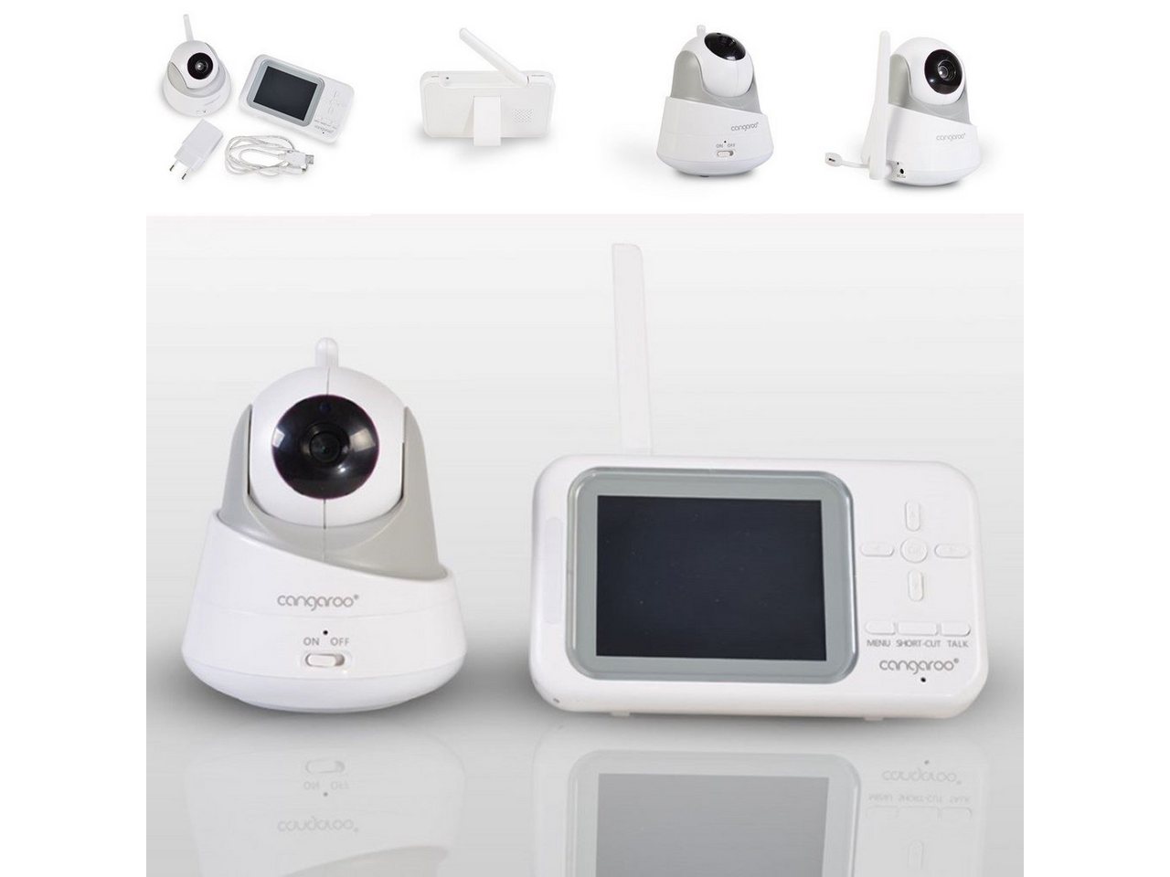 Cangaroo Video-Babyphone Babyphone Focus Kamera 3,5, LCD-Farbdisplay, Temperaturanzeige" von Cangaroo