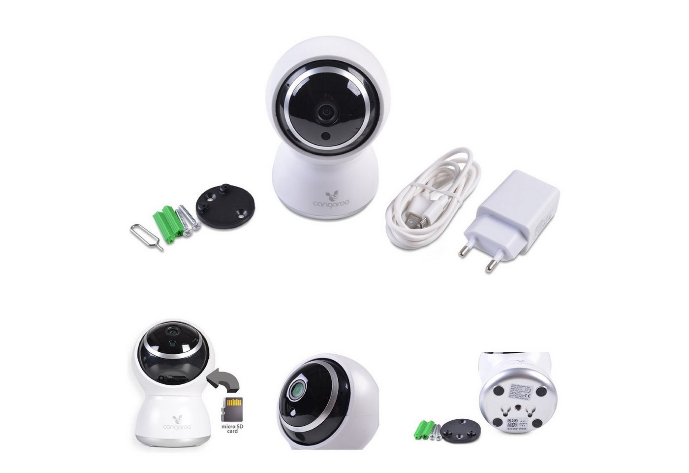 Cangaroo Video-Babyphone Babyphone Teya, 360° Drehung, Wi-Fi/Lan Kamera, LED-Infrarot-Nachsicht Cangaroo Video-Babyphone Babyphone Teya, 360° Drehung, Wi-Fi/Lan Kamera, LED-Infrarot-Nachsicht von Cangaroo