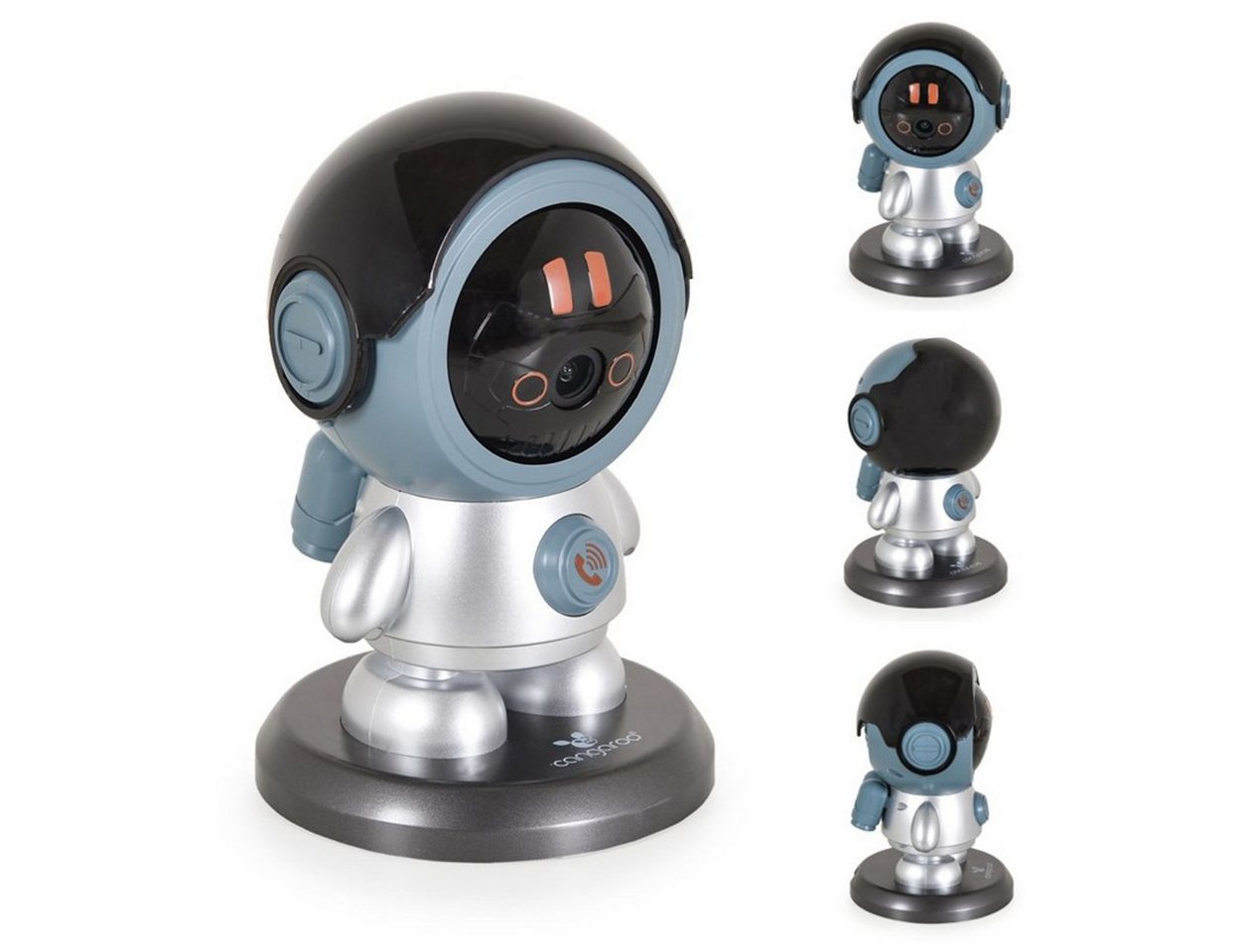 Cangaroo Video-Babyphone Babyphone West 360Grad Drehung, Nachsicht, SD-Kartenstecklatz, WLAN von Cangaroo