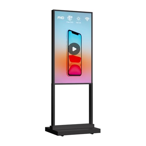 Digitaler Bilderrahmen, 109,2 cm (43 Zoll), Schwarz, 81,3 cm, doppelseitig von Canlarriz