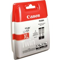 2 Canon Tinten 0318C007  PGI-570PGBKXL  schwarz von Canon