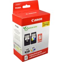 2 Canon Tinten 5225B013 Value Pack PG-540 + CL-541 4-farbig + 50 Bl. 2 Canon Tinten 5225B013 Value Pack PG-540 + CL-541 4-farbig + 50 Bl. von Canon