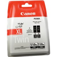 2 Canon Tinten 6431B005  PGI-550PGBKXL  schwarz von Canon