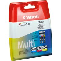 3 Canon Tinten 4541B018 CLI-526 C M Y 3-farbig 3 Canon Tinten 4541B018 CLI-526 C M Y 3-farbig von Canon