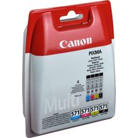 4 Canon Tinten 0386C005  CLI-571 BK C M Y  4-farbig von Canon