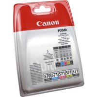 5 Canon Tinten 0372C004  PGI-570PGBK  CLI-571 BK C M Y  4-farbig von Canon