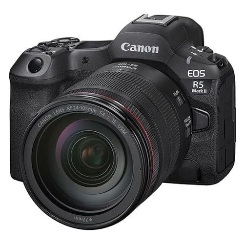 CANON EOS R5 Mark II + RF 24-105mm f/4L IS USM - Digitale Spiegelreflexkamera mit 45 Megapixel Vollbild CMOS Sensor und 8K Videoaufnahme CANON EOS R5 Mark II + RF 24-105mm f/4L IS USM - Digitale Spiegelreflexkamera mit 45 Megapixel Vollbild CMOS Sensor und 8K Videoaufnahme von Canon