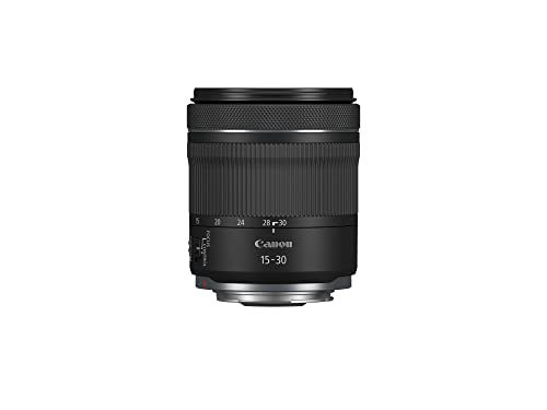 CANON Objektiv RF 15-30mm F4.5-6.3 is STM (Ultra Weitwinkel Zoom, 5,5-Stufen optischer Bildstabilisator, Center Macro Modus, 67mm Filtergewinde, kompatibel mit In-Body is mit bis zu 7 Stufen) schwarz von Canon