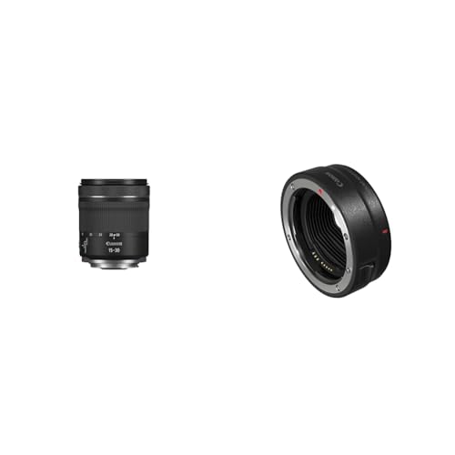 CANON Objektiv RF 15-30mm F4.5-6.3 is STM & Bajonettadapter EF-EOS R für EOS R Systemkameras kompatibel mit EF und EF-S Objektiven Schwarz von Canon