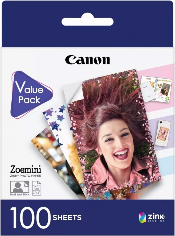 CANON ZINC PAPER ZP-2030 100 SHEETS PAPER / STICKER (6135C003) von Canon