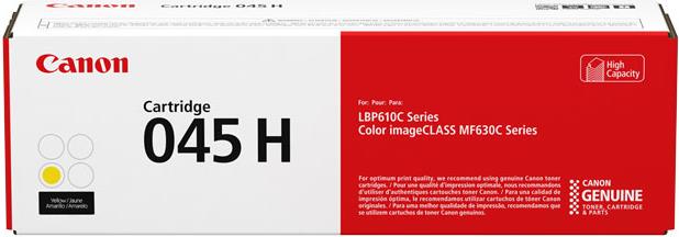 Canon 045 H - High Capacity - Gelb - Original - Tonerpatrone - für ImageCLASS LBP612, MF632, MF634, i-SENSYS LBP611, LBP613, MF631, MF633, MF635 (1243C002) von Canon