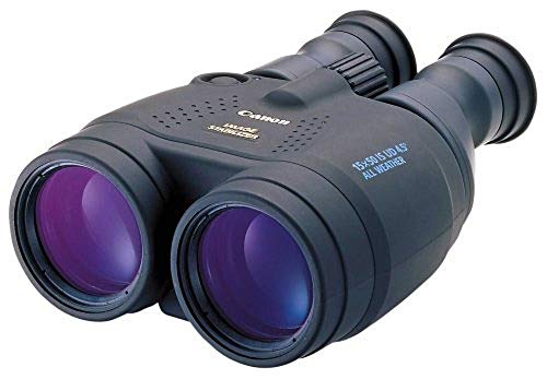 Canon 15x50 IS Allwetter Fernglas (15 fache Vergrößerung, wetterfest, Feldstecher, Präzisionsoptik, IS Bildstabilisator, manuelle Fokussierung, Dioptrinkorrektur, Porroprisma II), schwarz von Canon