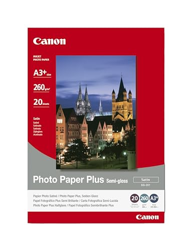 Canon 1686B032 SG-201 semi glossy photo paper inkjet 260g/m2 A3+ 20 Blatt Pack Canon 1686B032 SG-201 semi glossy photo paper inkjet 260g/m2 A3+ 20 Blatt Pack von Canon