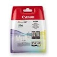 Canon 2970B010 Druckerpatrone Multipack schwarz cyan magenta gelb PG-510 CL-511 von Canon