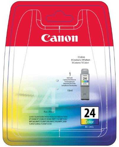 Canon 6882A002 BCI-24 Tintenpatrone dreifarbig Standardkapazität 15ml 1er-Pack von Canon