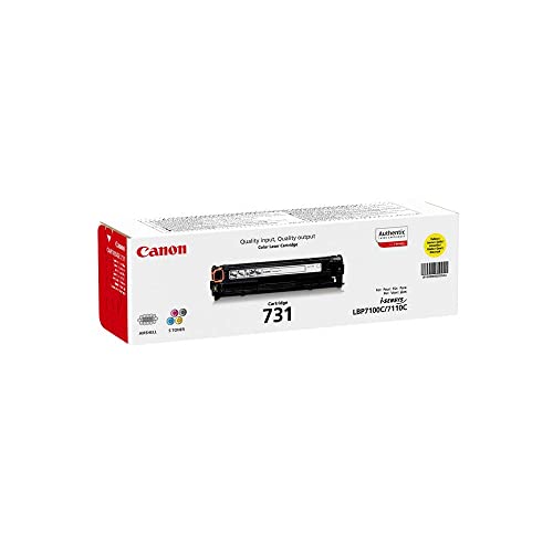 Canon 731 Y original Toner Amarillo für ISensys Laserdrucker, 242X543, Gelb, Standard von Canon