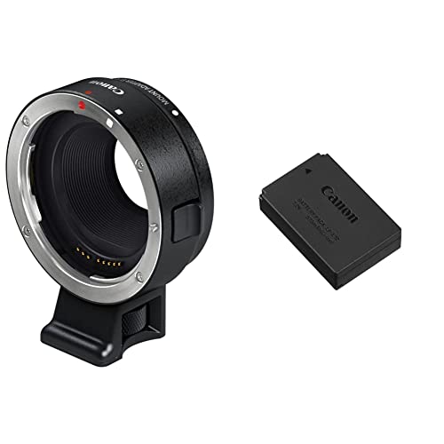 Canon Adapter für EF Objektive EF-EOS M, schwarz & Akku LP-E12 (875mAh) für EOS M von Canon