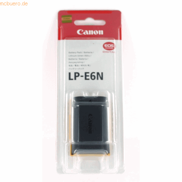 Canon Akku für Canon LP-E6NH Li-Ion 7,4 Volt 1800 mAh schwarz von Canon