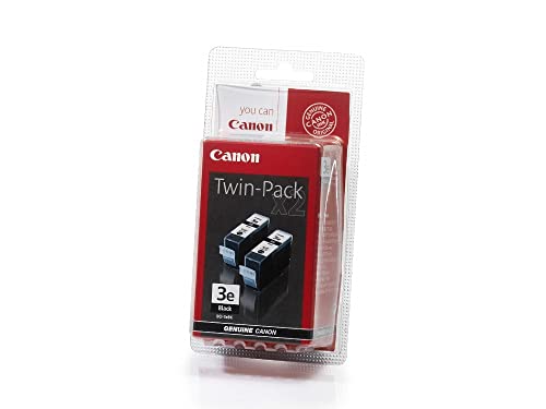 Canon BCI-3E Twin Black Pack - 2er-Pack - Schwarz - original - Blisterverpackung - Tintenbehälter - für i450, MultiPASS C755, PIXMA IP3000, IP4000, iP5000, MP750, MP760, MP780, S400, 530 von Canon