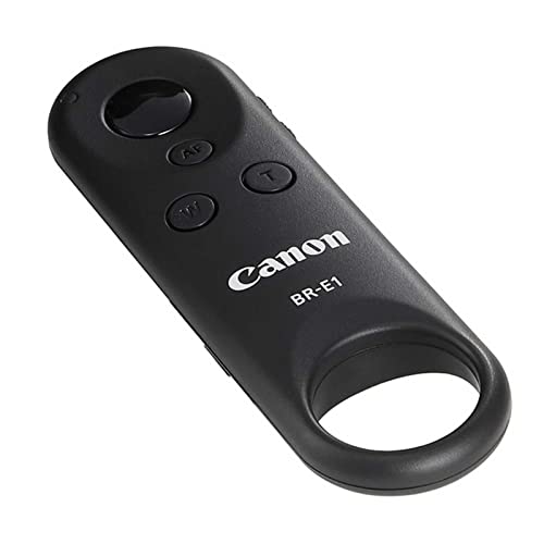 Canon BR-E1 Kabelloser Fernauslöser für EOS Kamera Modelle (Bluetooth, 5m Reichweite, Fernsteuerung, Auslöser für Foto und Video, Drahtloser Selbstauslöser) Camera Remote Control Schwarz von Canon