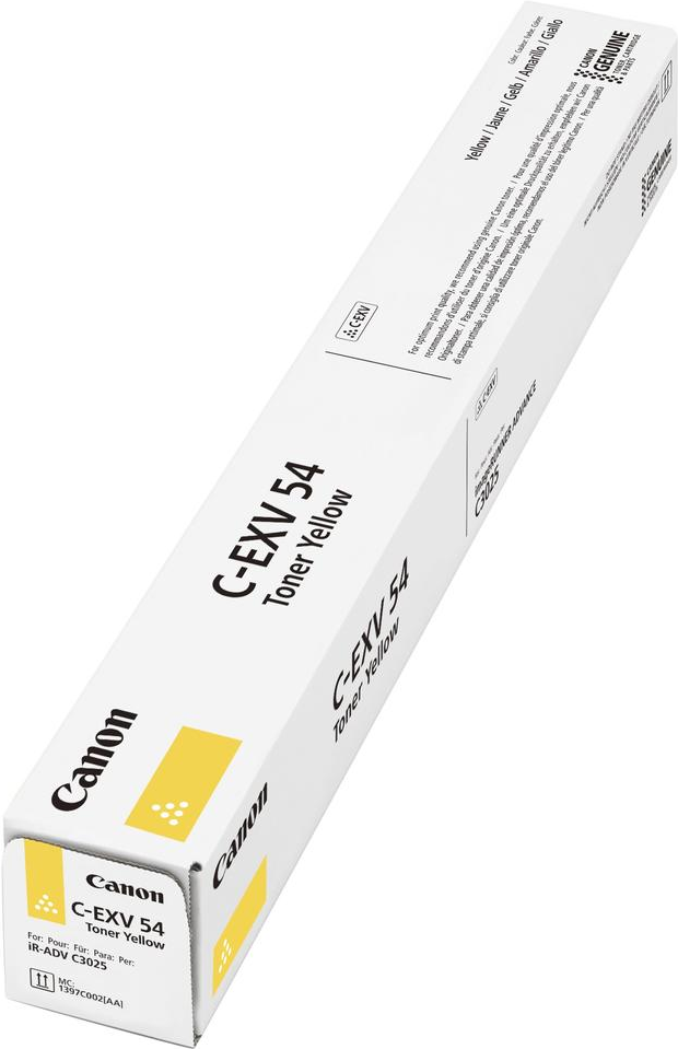 Canon C-EXV 54 - Gelb - Original - Tonerpatrone - für imageRUNNER C3025i (1397C002) von Canon