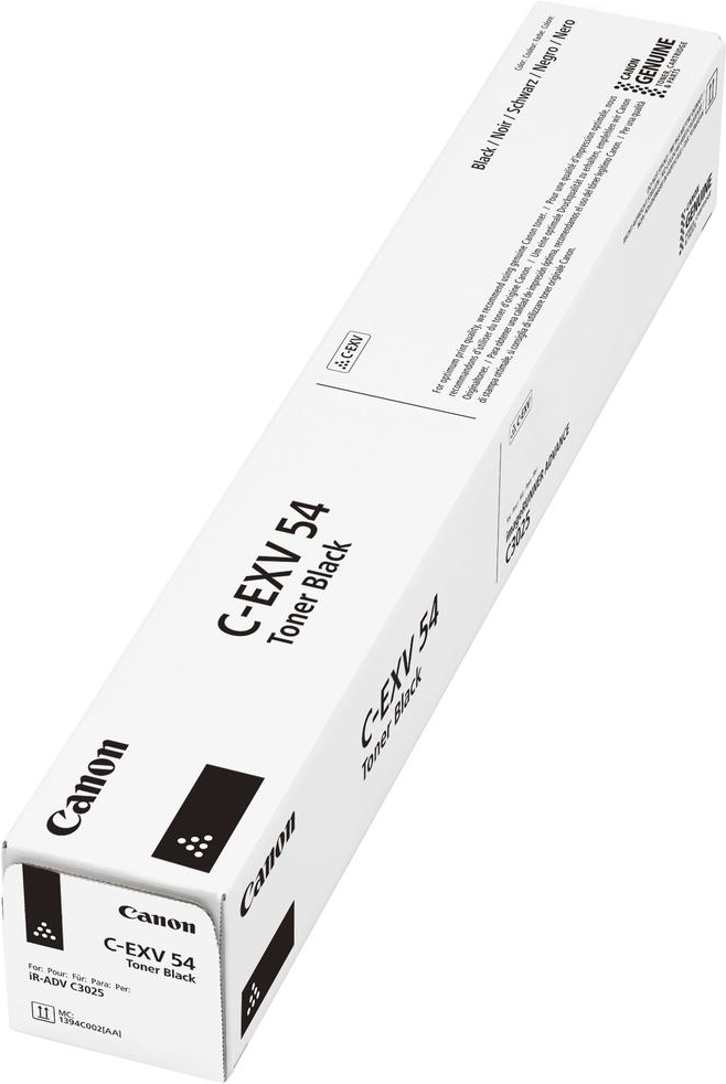 Canon C-EXV 54 - Schwarz - Original - Tonerpatrone - für imageRUNNER C3025i (1394C002) von Canon