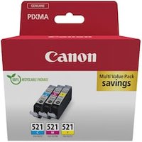 Canon CLI-521 C/M/Y Original Druckerpatrone Multipack 2934B015 von Canon