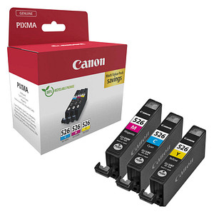 Canon CLI-526 C/M/Y  cyan, magenta, gelb Druckerpatronen, 3er-Set von Canon