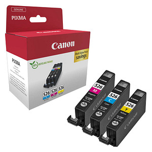 Canon CLI-526 C/M/Y cyan, magenta, gelb Druckerpatronen, 3er-Set Canon CLI-526 C/M/Y cyan, magenta, gelb Druckerpatronen, 3er-Set von Canon