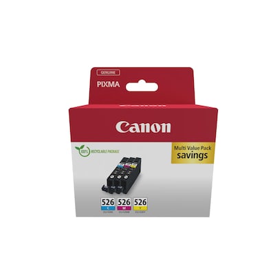 Canon CLI-526 Original Druckerpatronen Multipack Gelb Cyan Magenta 4541B018 Canon CLI-526 Original Druckerpatronen Multipack Gelb Cyan Magenta 4541B018 von Canon
