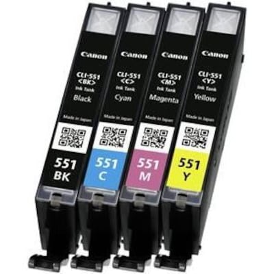 Canon CLI-551 Druckerpatronen Multipack Cyan Magenta Gelb Schwarz 6509B009 Canon CLI-551 Druckerpatronen Multipack Cyan Magenta Gelb Schwarz 6509B009 von Canon