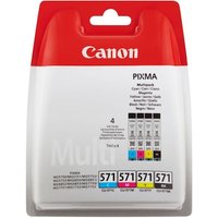 Canon CLI-571 Druckerpatronen Multipack Schwarz Cyan Magenta Gelb 0386C005 von Canon