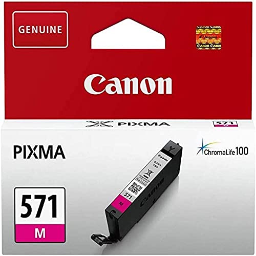 Canon CLI 571 M original Tintenpatrone Magenta für Pixma Drucker TS5050 TS5055 TS6050 TS8050 TS9050 MG5750 MG6850 MG7750 von Canon