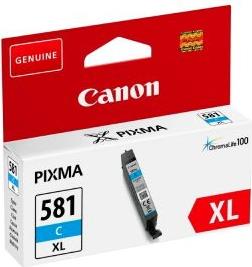 Canon CLI-581C XL - Größe XL - Cyan - Original - Tintenbehälter - für PIXMA TR7550, TR8550, TS6150, TS6151, TS8150, TS8151, TS8152, TS9150, TS9155 von Canon