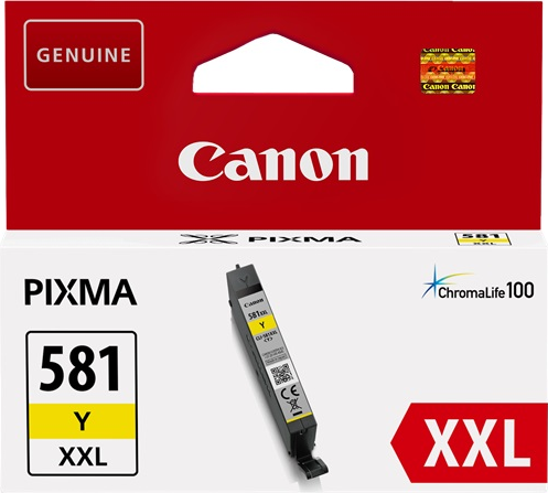 Canon CLI-581Y XXL - Größe XXL - Gelb - Original - Tintenbehälter - für PIXMA TR7550, TR8550, TS6150, TS6151, TS8150, TS8151, TS8152, TS9150, TS9155 von Canon