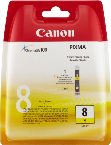 Canon CLI-8 Y Tintenpatrone 13 ml, gelb von Canon