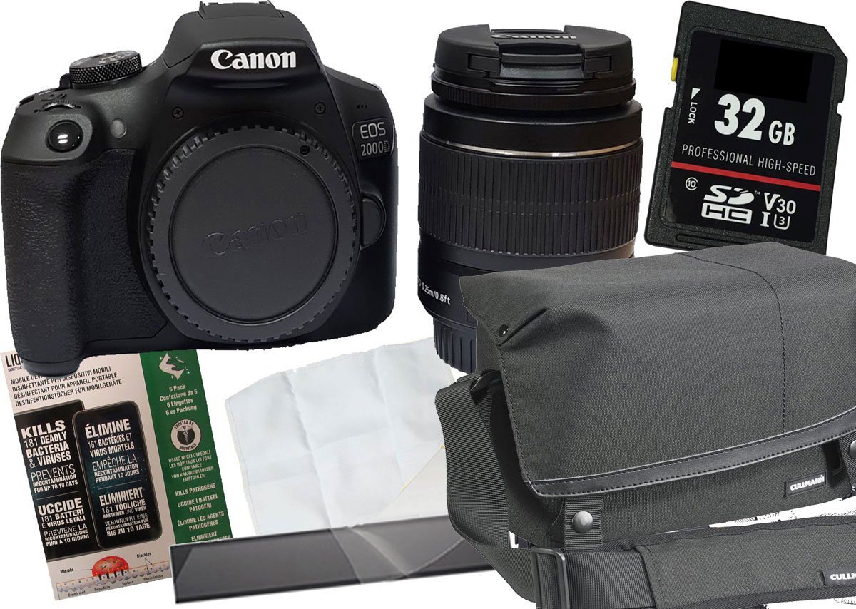 Canon Canon EOS 2000D+EF-S 18-55mm schwarz Set Angebot Spiegelreflexkamera von Canon