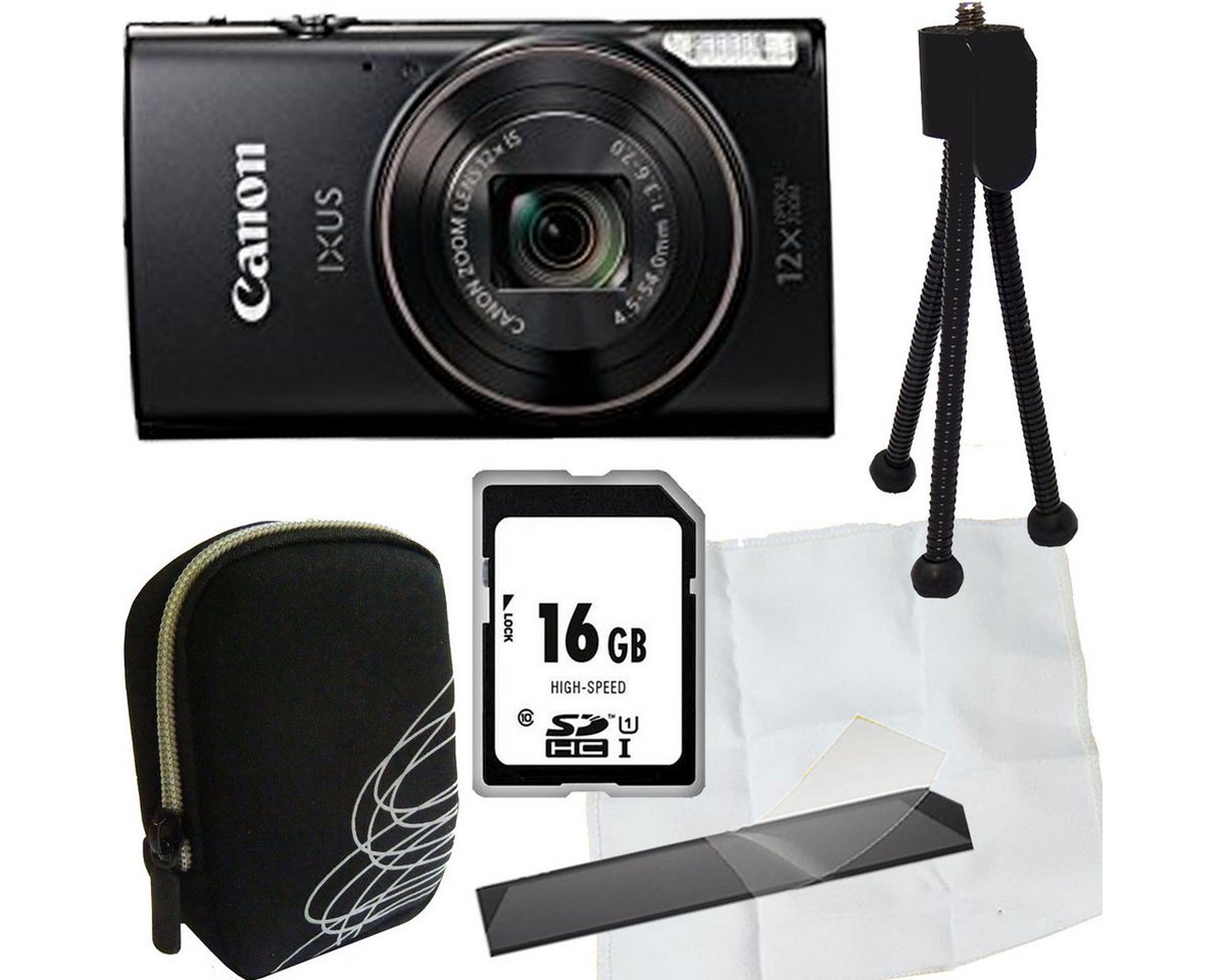 Canon Canon Ixus 285 HS schwarz Set Angebot Vollformat-Digitalkamera von Canon