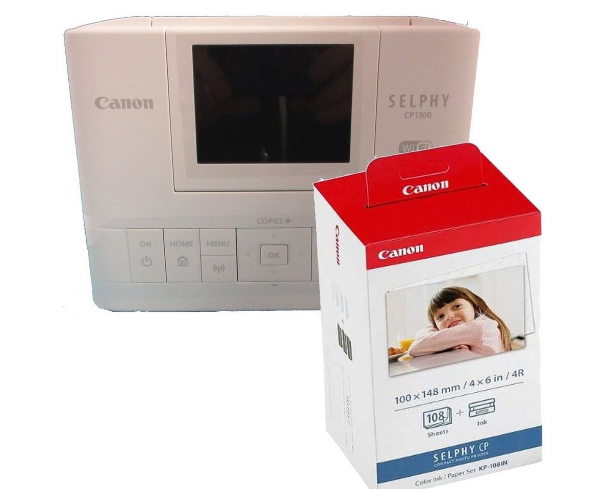 Canon Canon Selphy CP1300 weiß + KP108 Fotodrucker von Canon