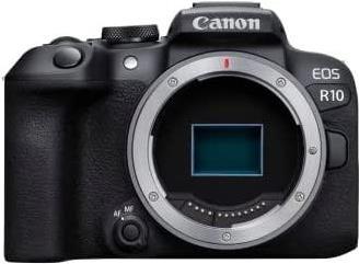 Canon D.CAM EOS R10 spiegelloses Kameragehäuse Megapixel 24,2 MP, Bildstabilisator, ISO 32000, WLAN, Videoaufzeichnung, manuell, CMOS, Schwarz (5331C003) von Canon