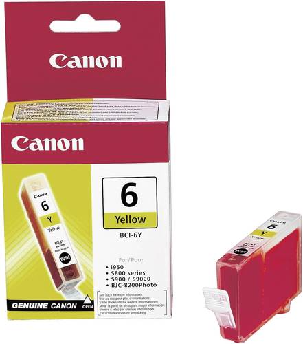Canon Druckerpatrone BCI-6Y Original Gelb 4708A002 von Canon